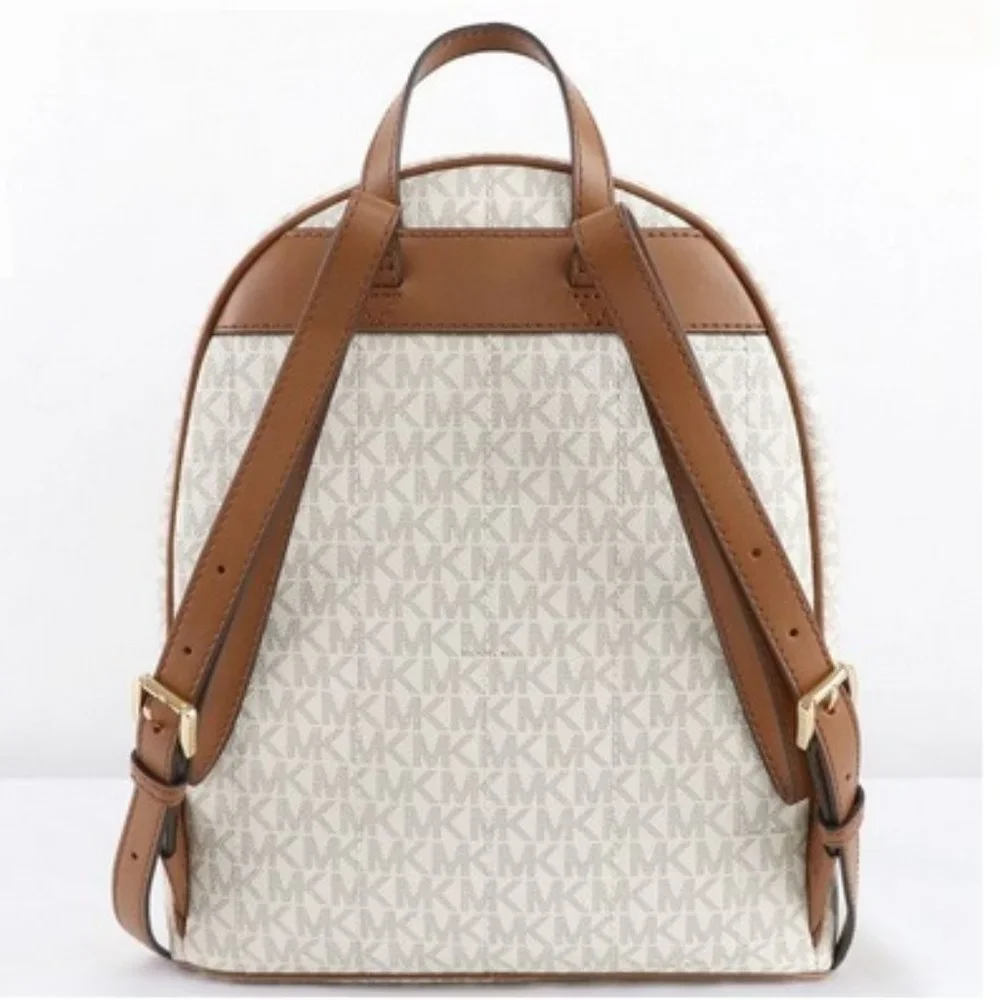 MICHAEL KORS Kenly Medium Backpack Signature Vanilla Bag - Picture 4 of 16